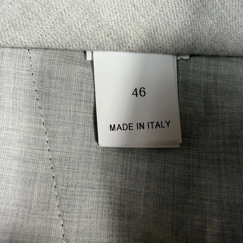 Brunello Cucinelli Pleated Linen Trousers Mens 33/42IT Italy Blue 100% Linen NWT